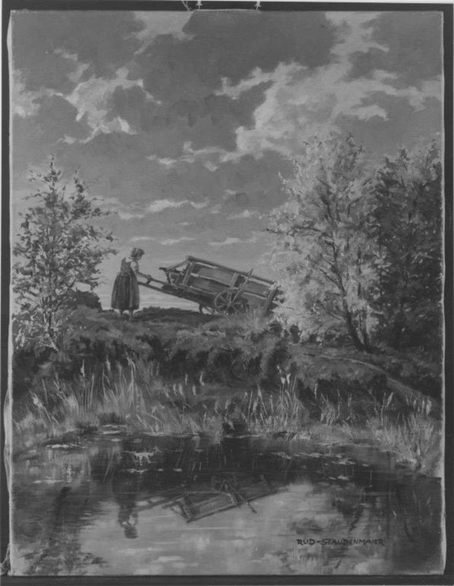 Herbstlandschaft mit Weiher