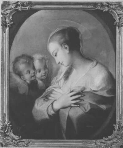 Madonna mit zwei Engelsköpfen