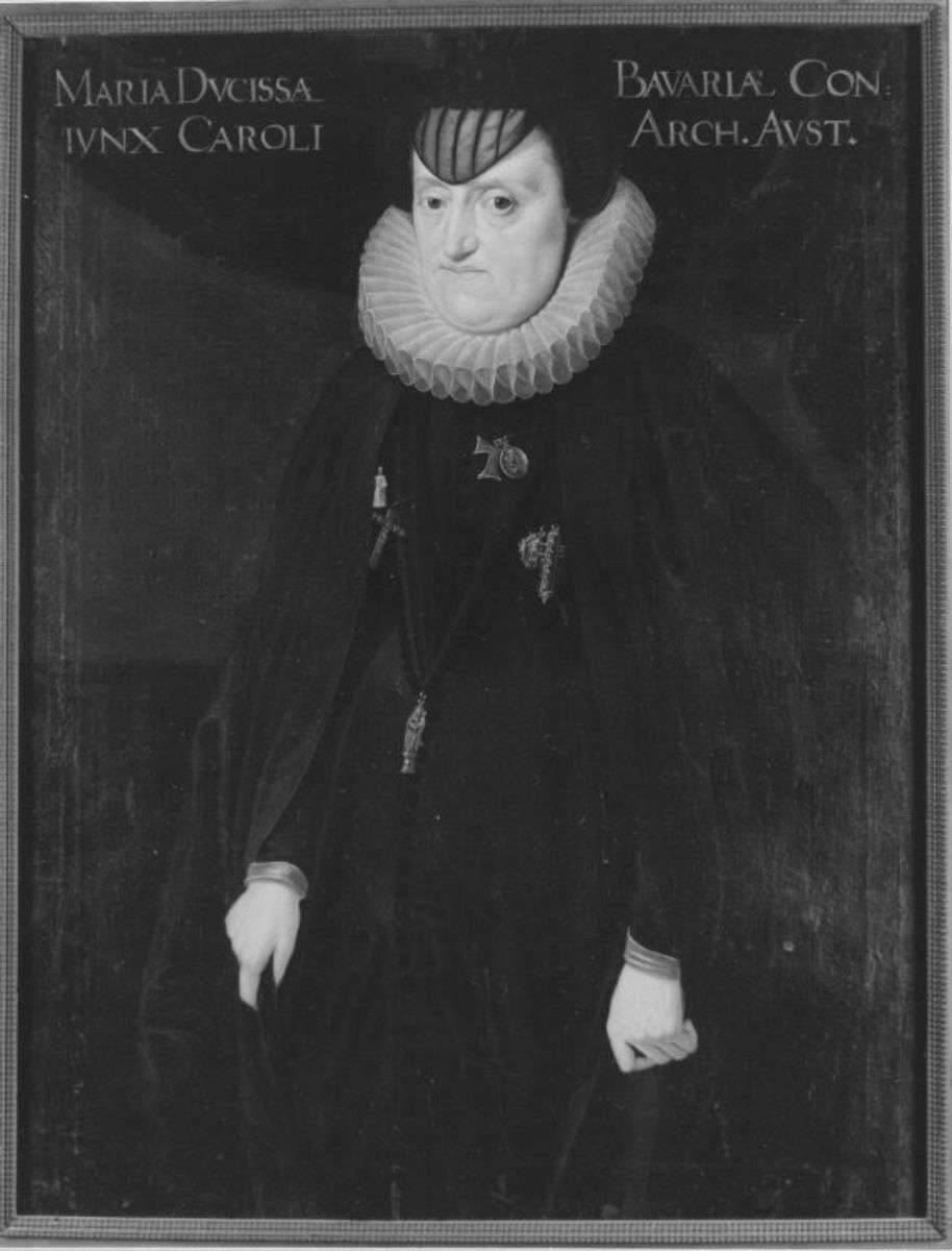 Bildnis der Maria von Bayern als Witwe Erzherzog Karls II. von Steiermark (1551-1608)