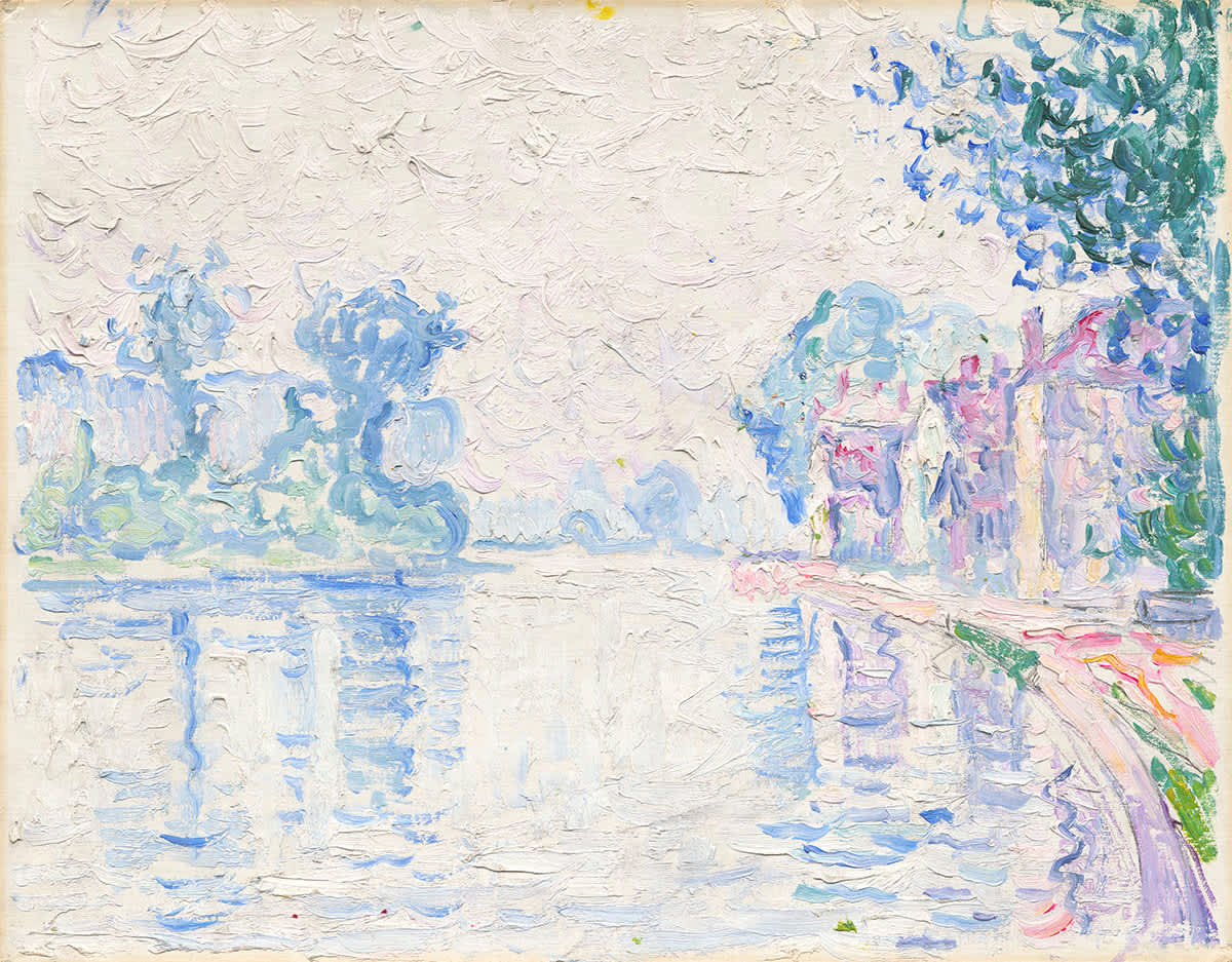 Die Seine bei Samois (Studie)