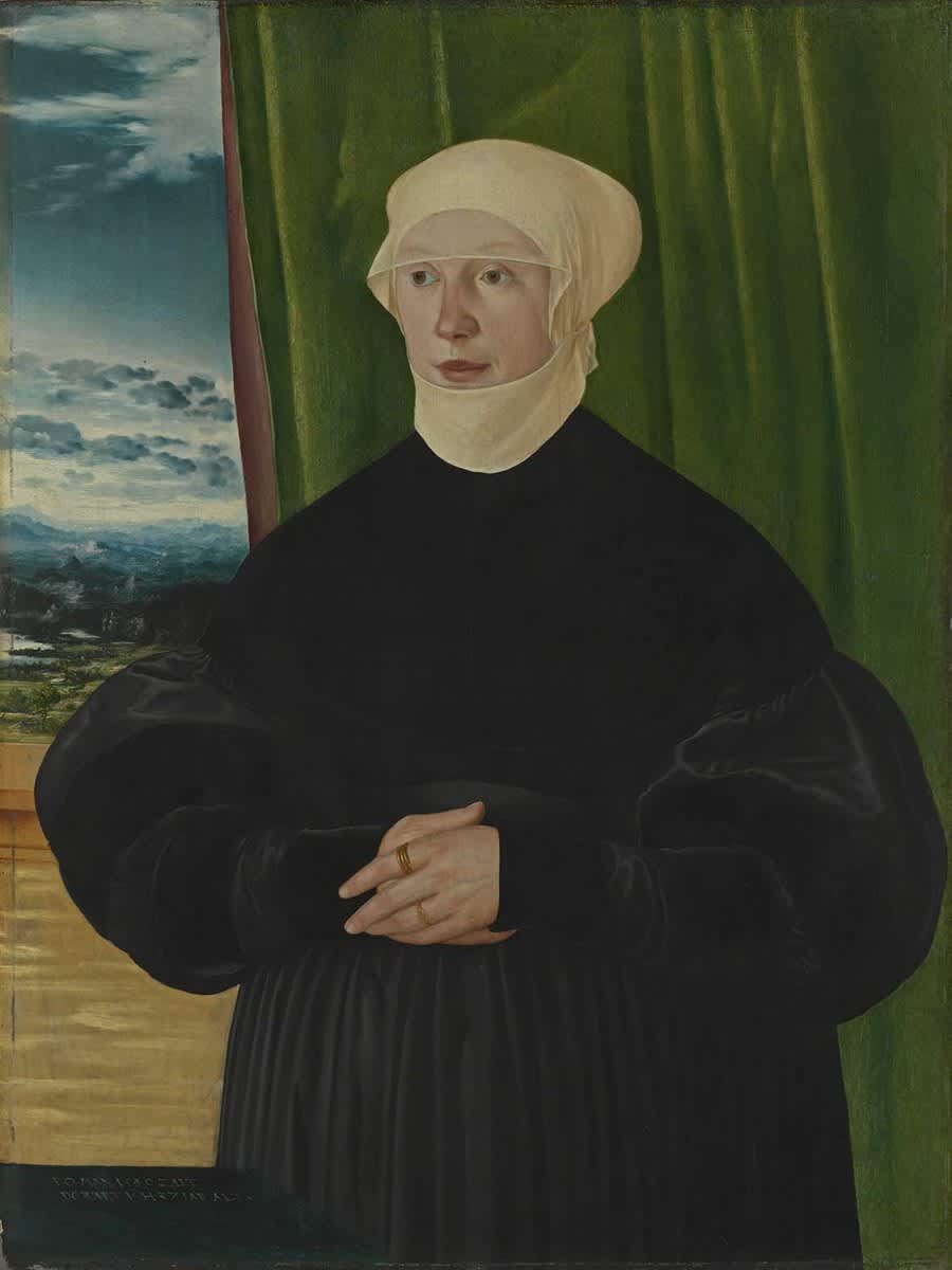 Ligsalz-Bildnisdiptychon: Apollonia Ligsalz, geb. Ridler