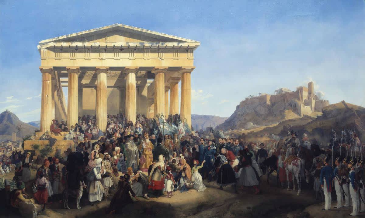 Empfang König Ottos von Griechenland in Athen