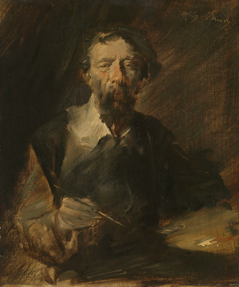 Selbstbildnis mit Palette