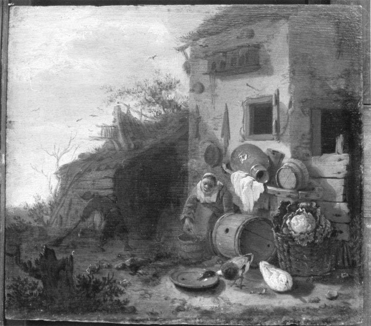 Vor dem Bauernhause
