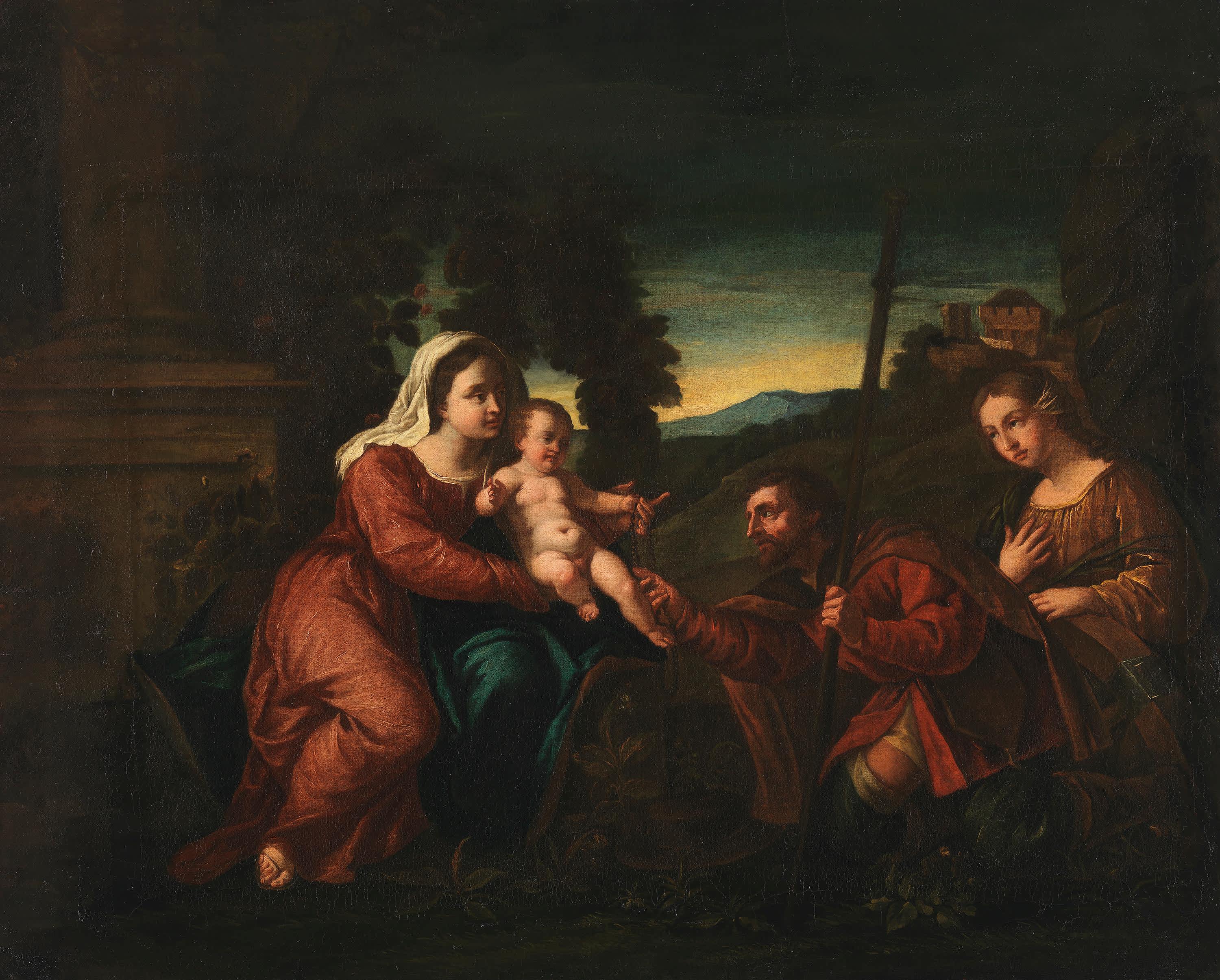 Maria mit Kind und den hll. Rochus und Maria Magdalena