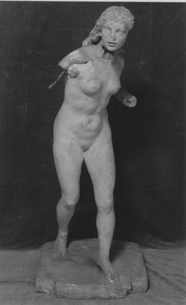 Modell für die junge Jägerin des Hubertus-Brunnens in München