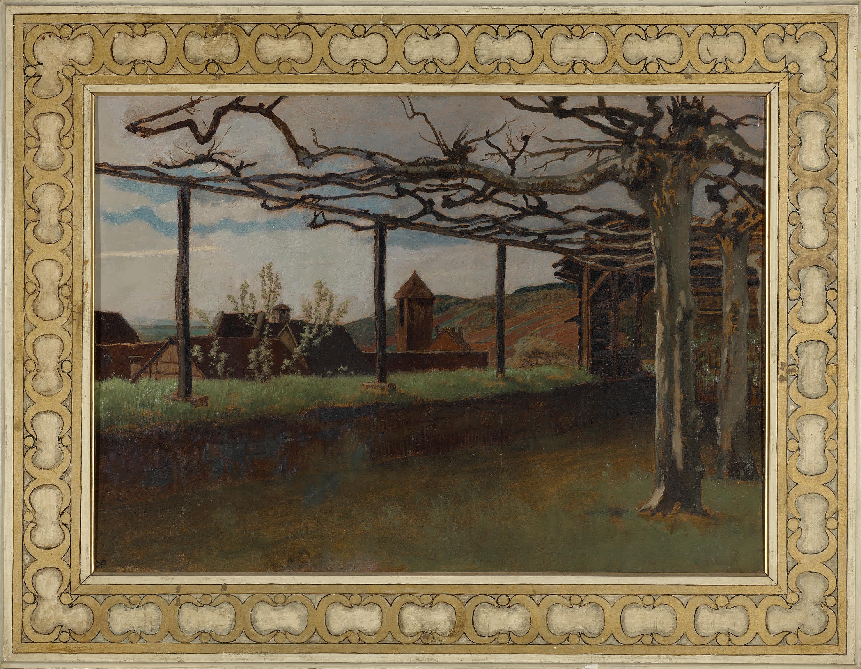 Ansicht von Gelnhausen (Blick von der Stadtmauer auf das innere Holztor)