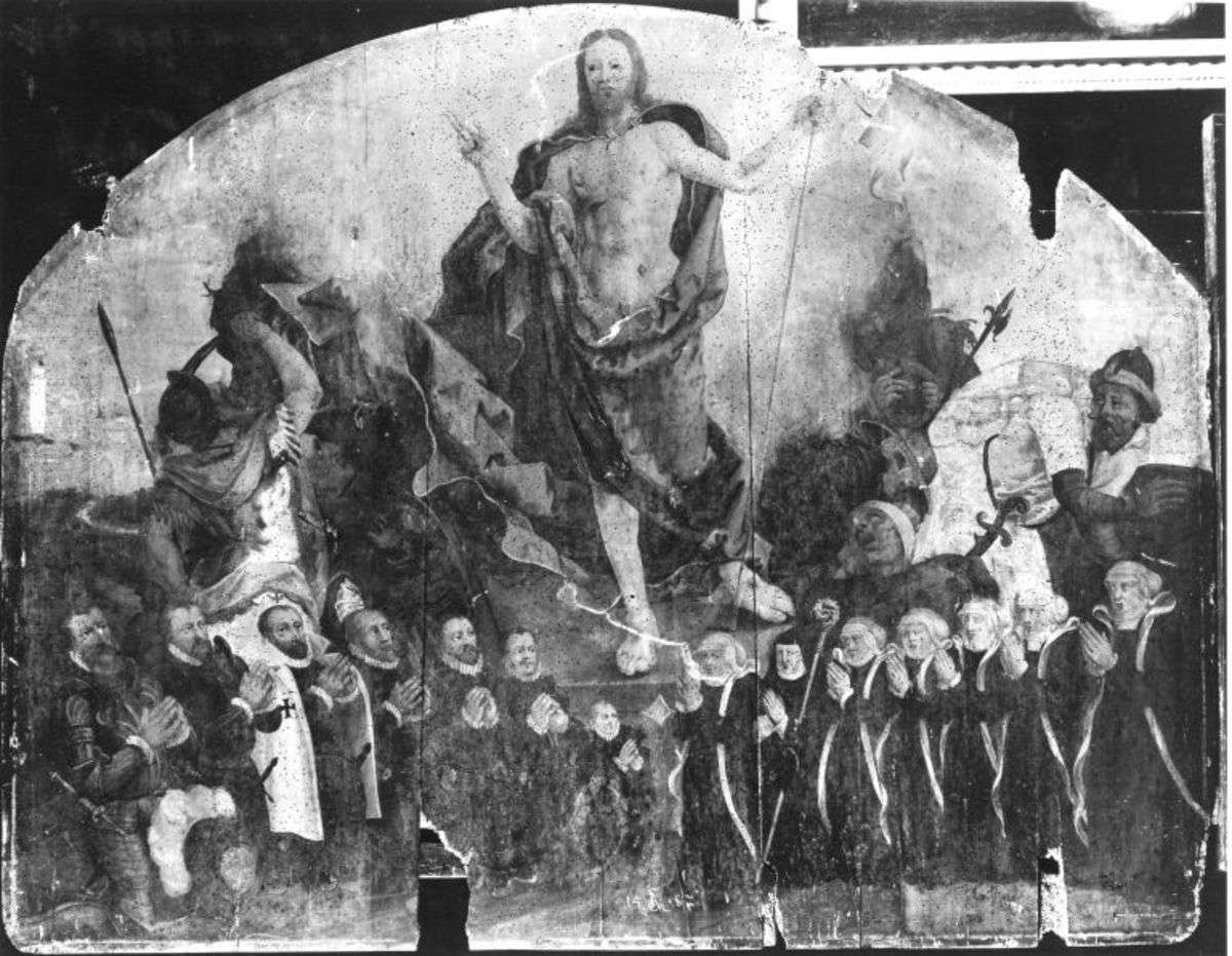 Votivbild mit Auferstehung Christi