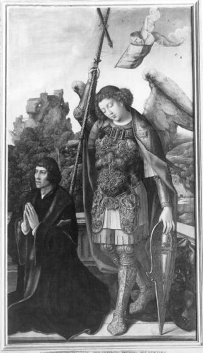 Erzengel Michael mit Stifter