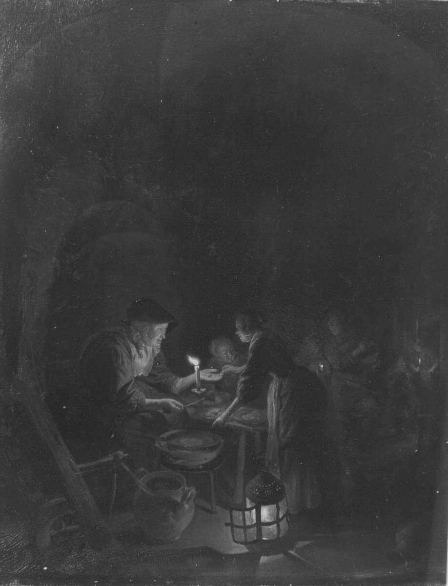 Die alte Kuchenbäckerin