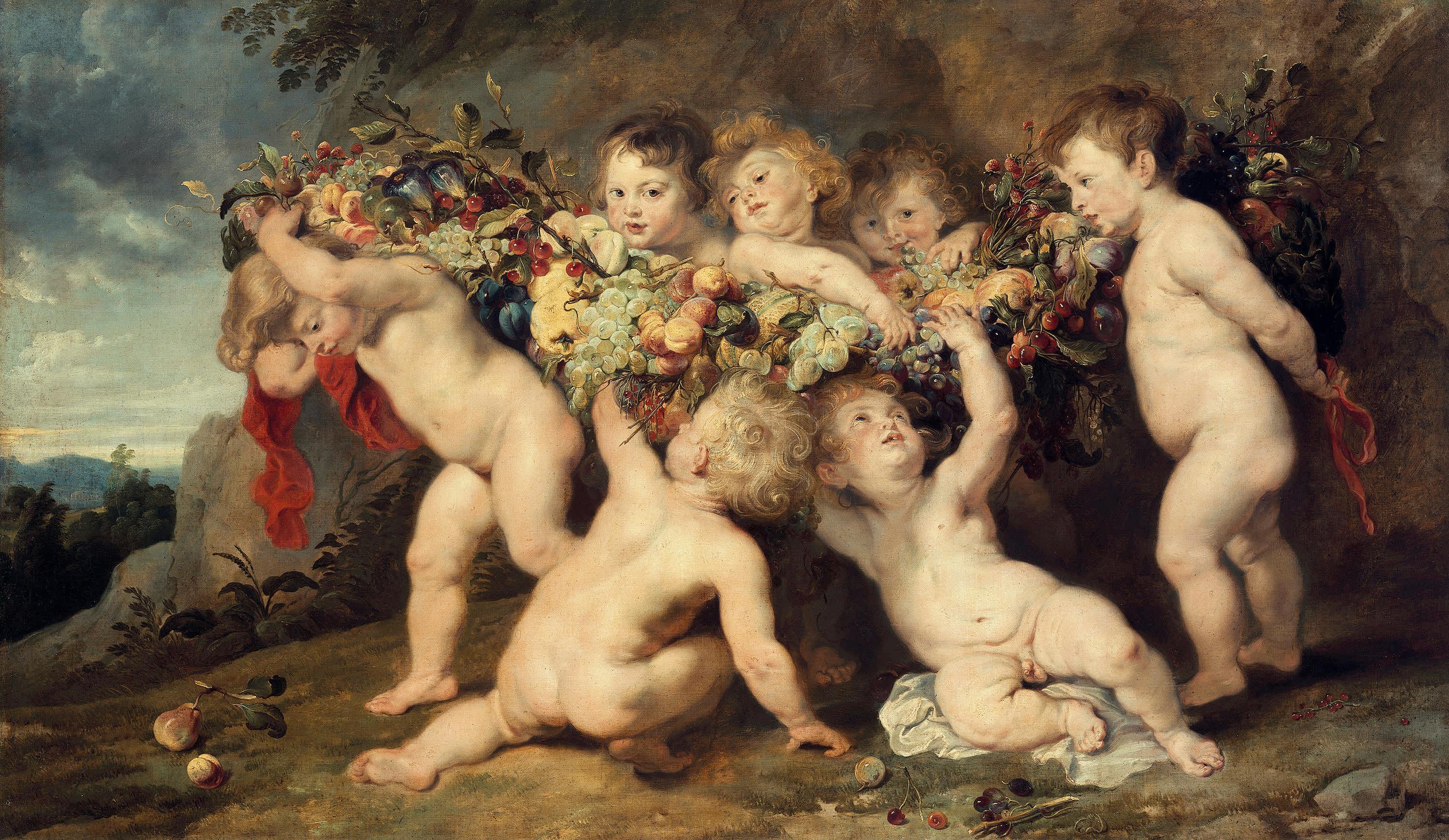 Die Früchtegirlande (mit Frans Snyders und Jan Wildens)