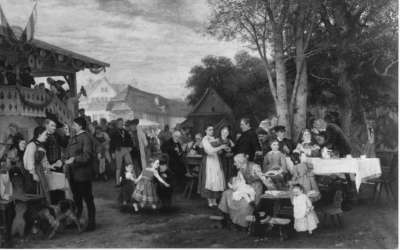Ländliches Fest in Schwaben