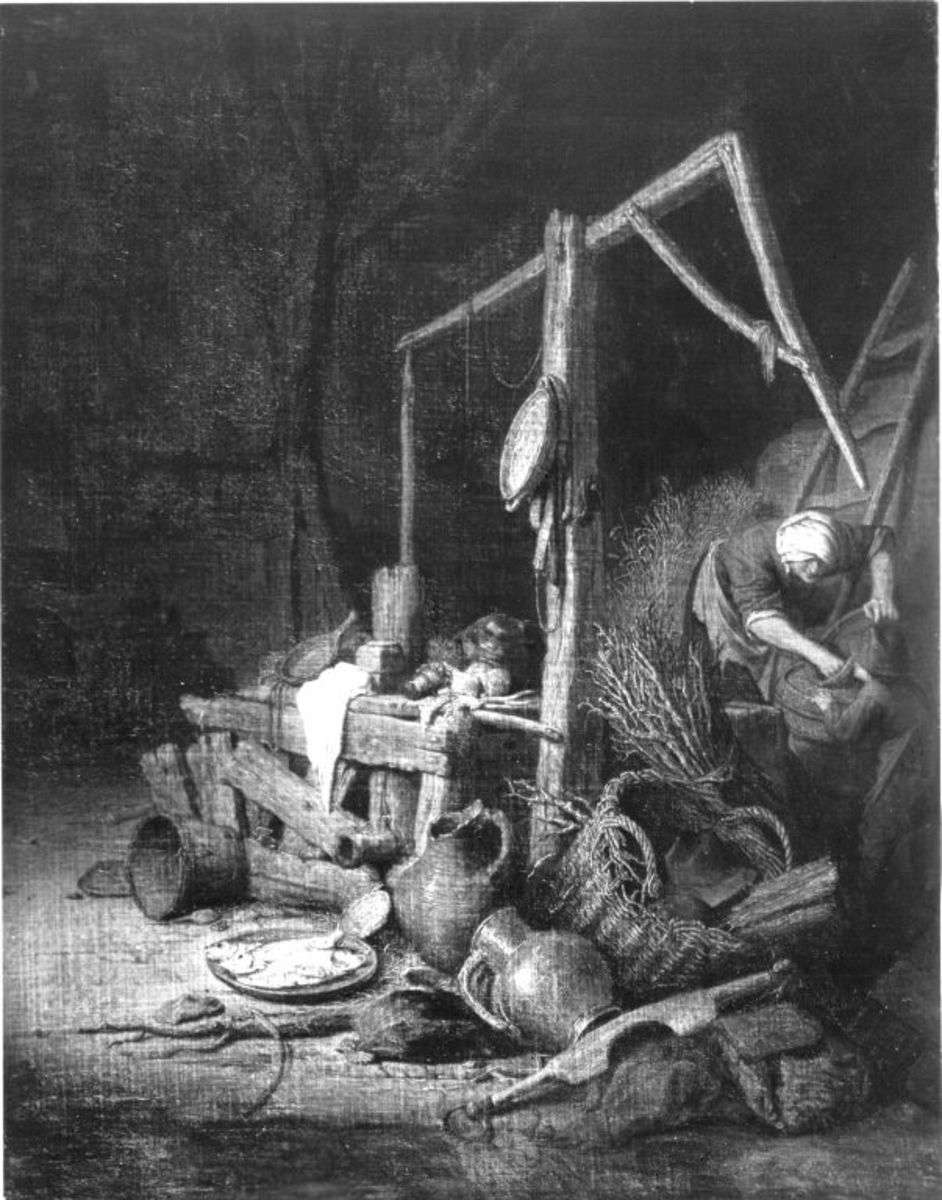 Inneres eines Schuppens