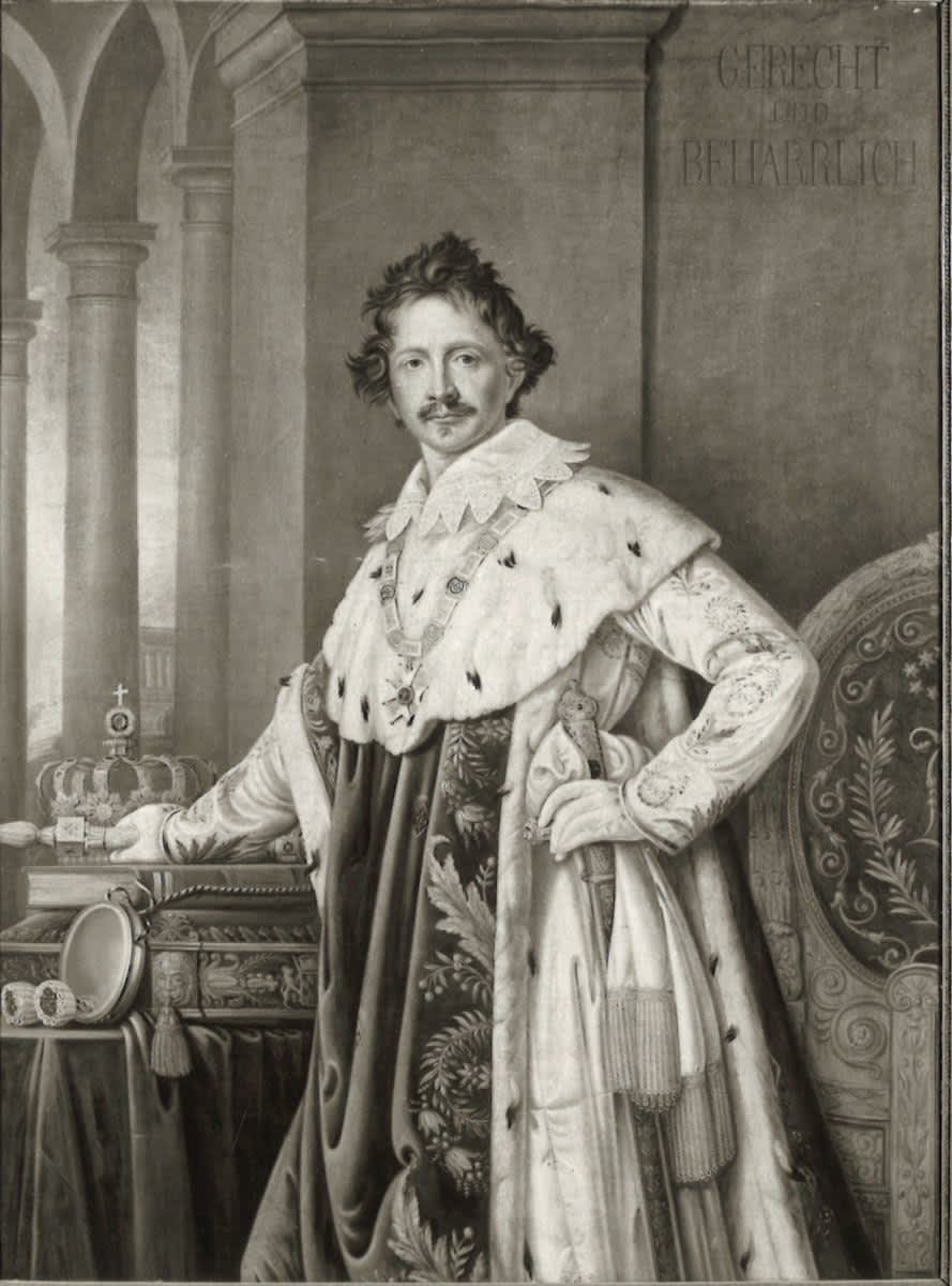 König Ludwig I. von Bayern im Krönungsornat