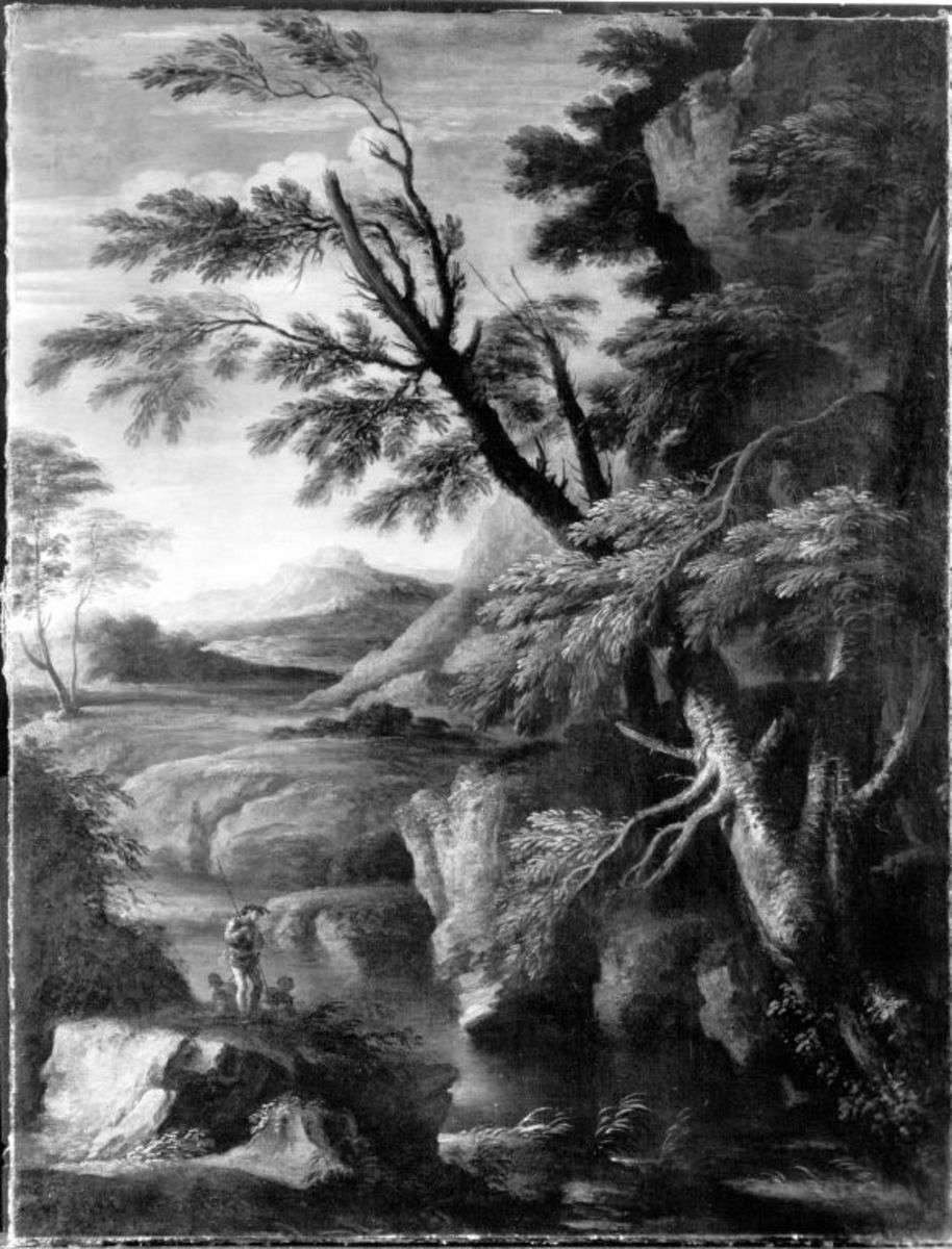 Landschaft mit Kriegern