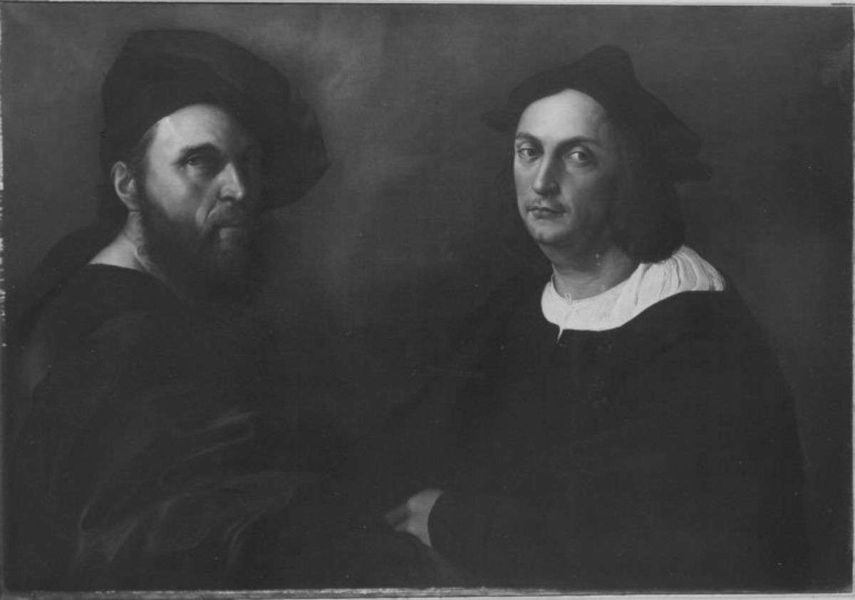 Doppelbildnis des Andrea Navagero und des Agostino Beazzano (nach Raffael)