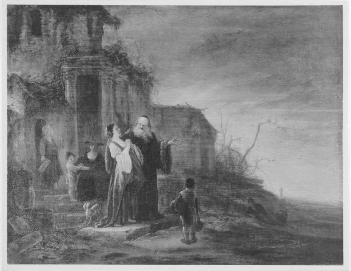 Abraham verstößt die Hagar und ihren Sohn Ismael