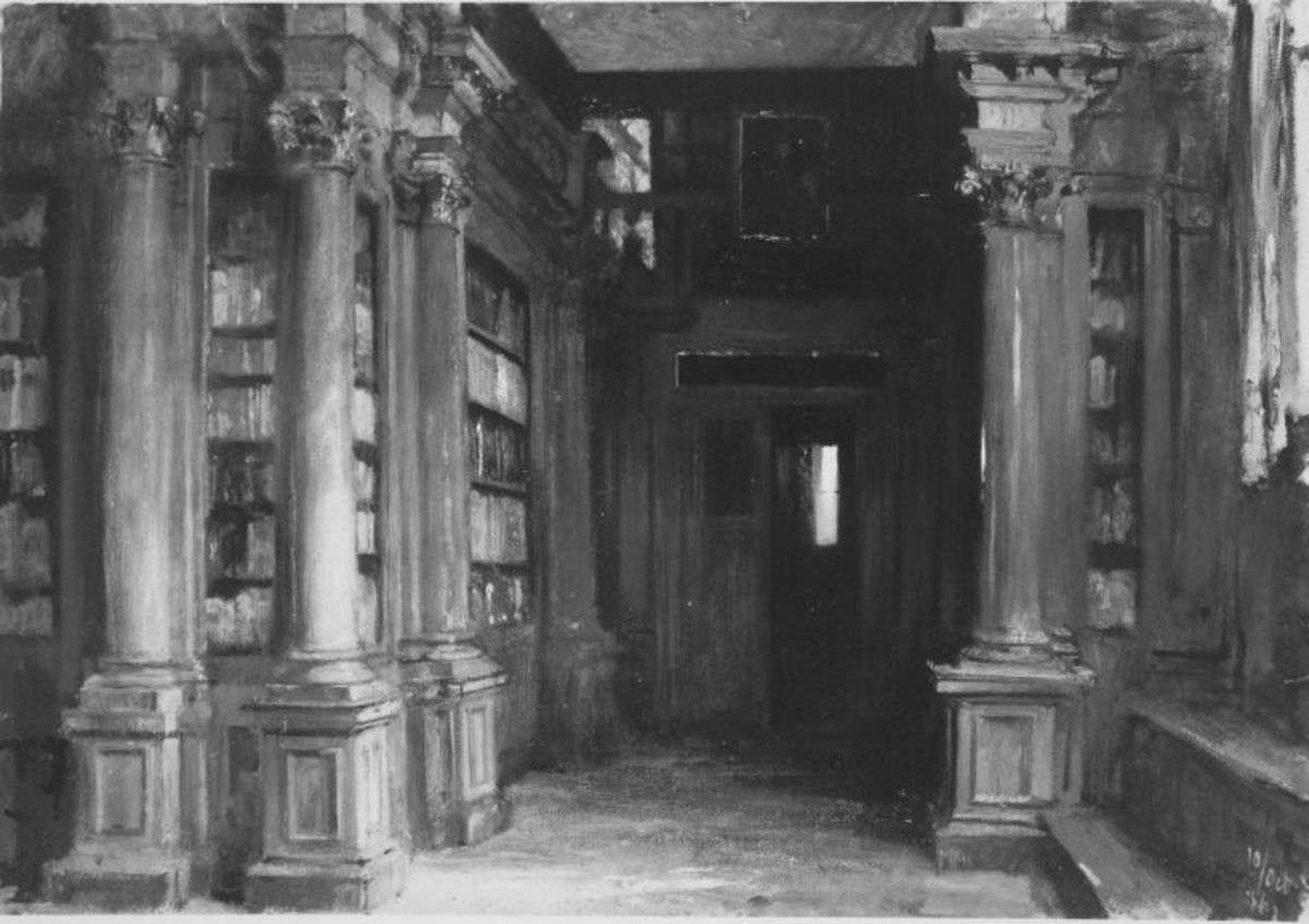 Bibliothek in der Scuola di San Rocco