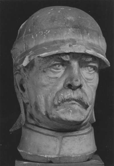 Kopffragment des Originalmodells für das Reiterstandbild von Otto von Bismarck