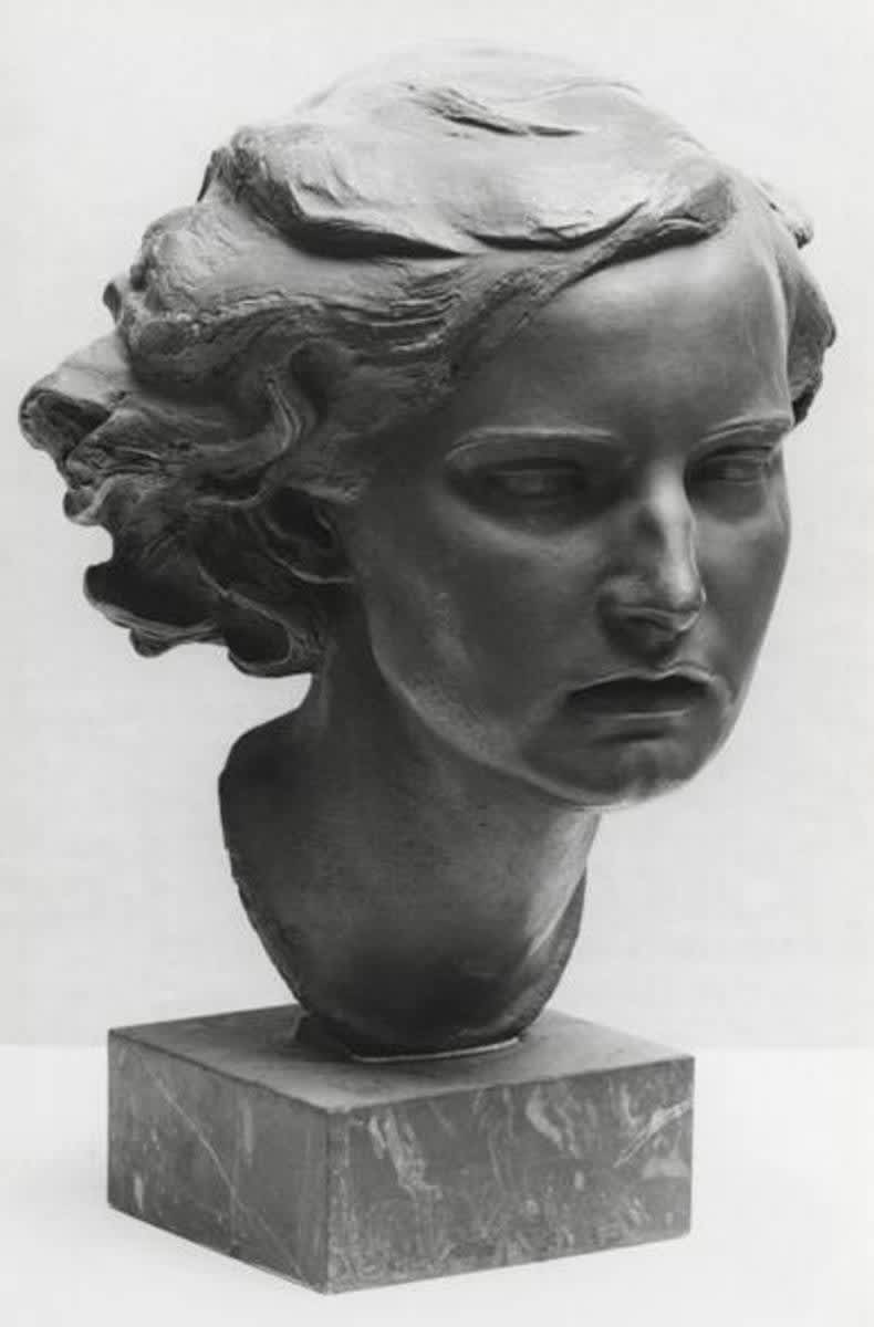 Kopf eines Mädchens