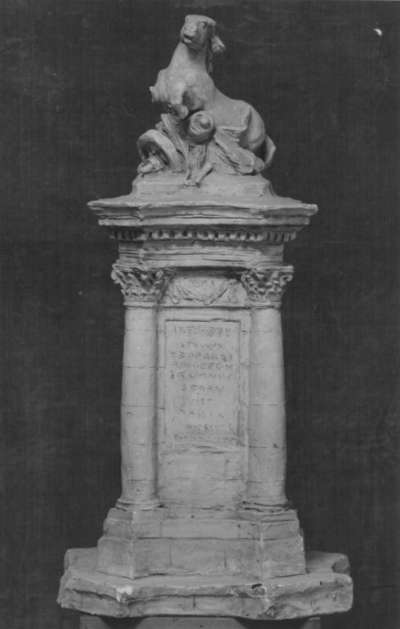 Modell für ein Gefallenendenkmal des Deutsch-Französischen Krieges 1870/71 in Wiesbaden