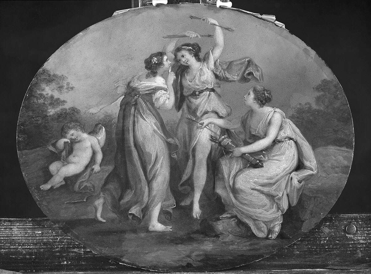 Die Entwaffnung Amors durch die Grazien