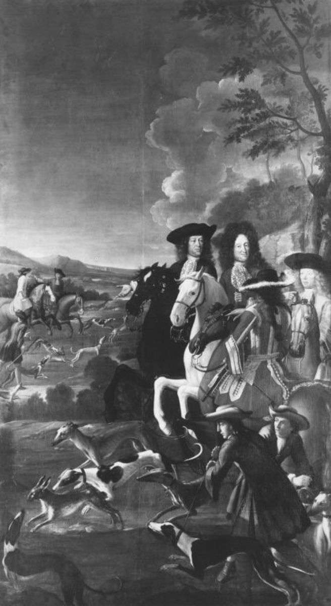 Kurfürst Max Emanuel auf Hasenjagd