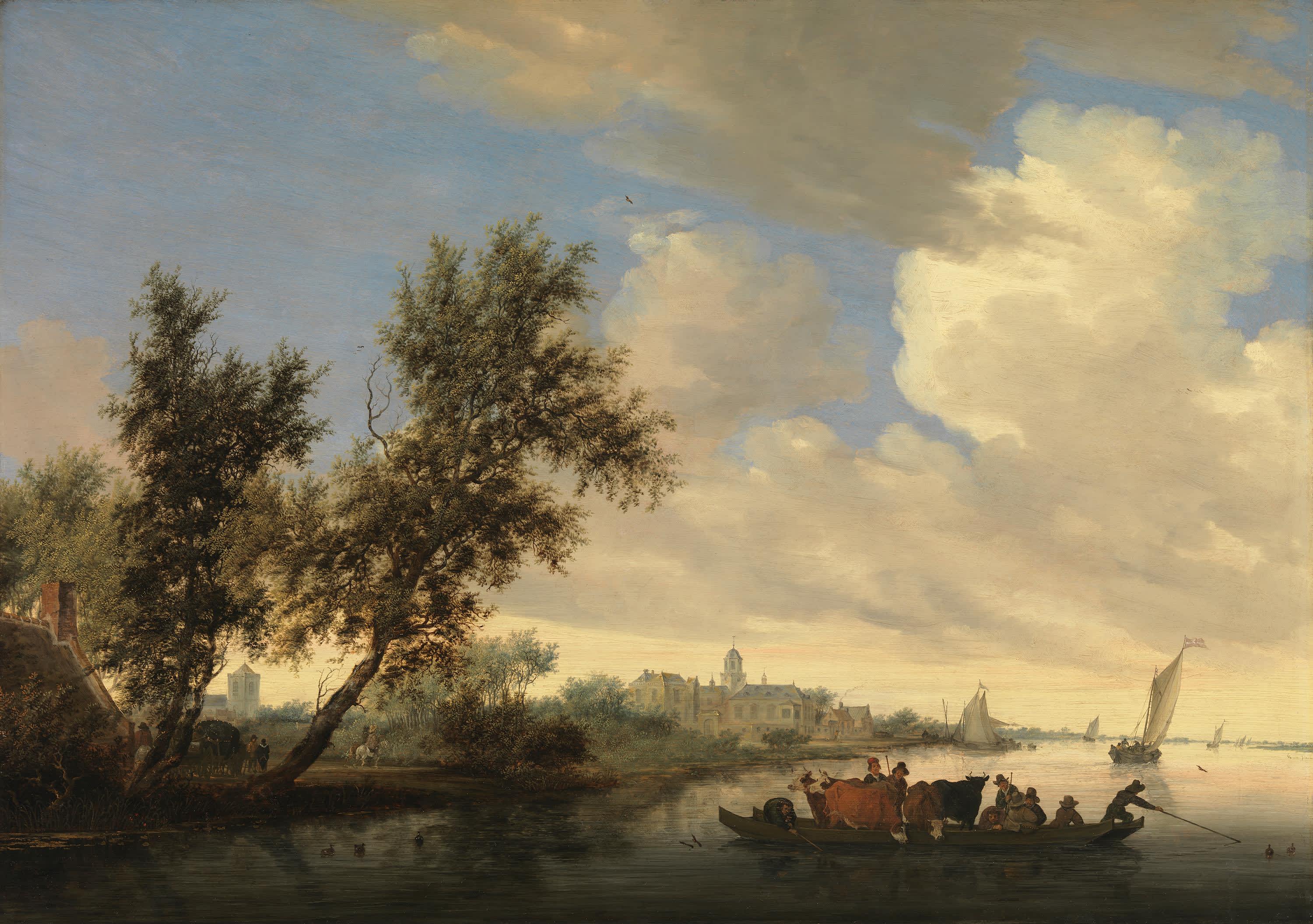 Kanallandschaft mit Schloss Nijenrode