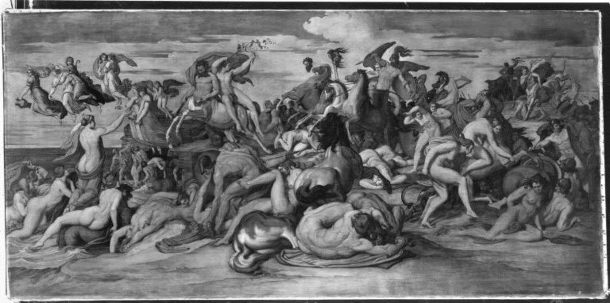 Bacchus flieht vor Lykurg