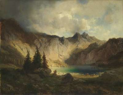 Ansicht des Obersees bei Berchtesgaden