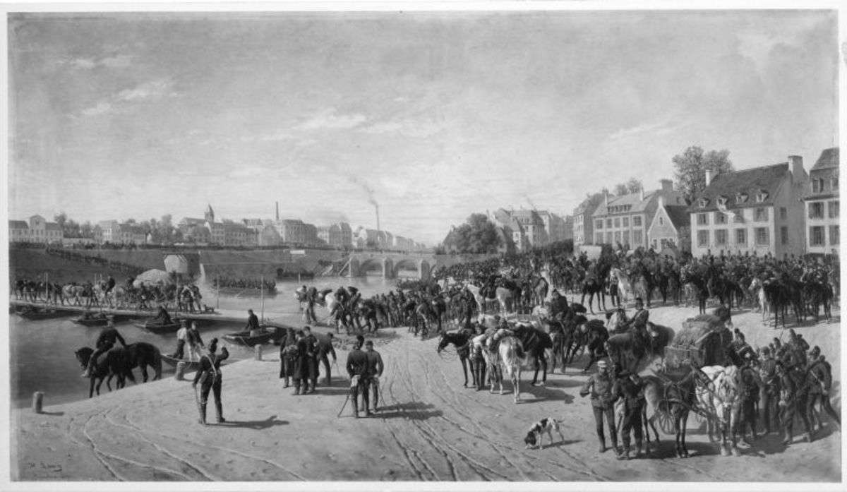 Übergang des II. bayerischen Korps über die Seine bei Corbeil am 17. September 1870