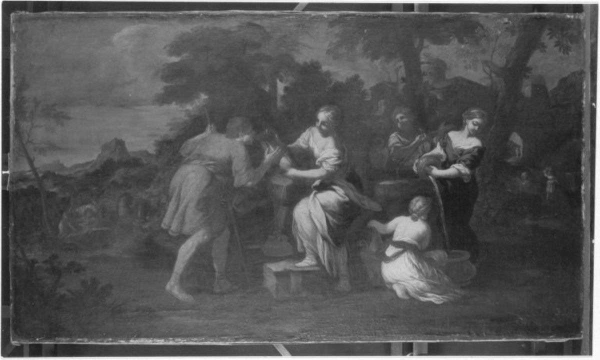 Rebekka und Laban am Brunnen