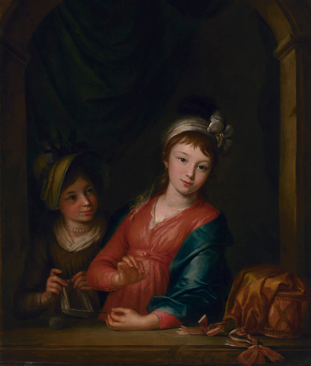 Maria Anna und Amalie Dorner, die Töchter des Künstlers