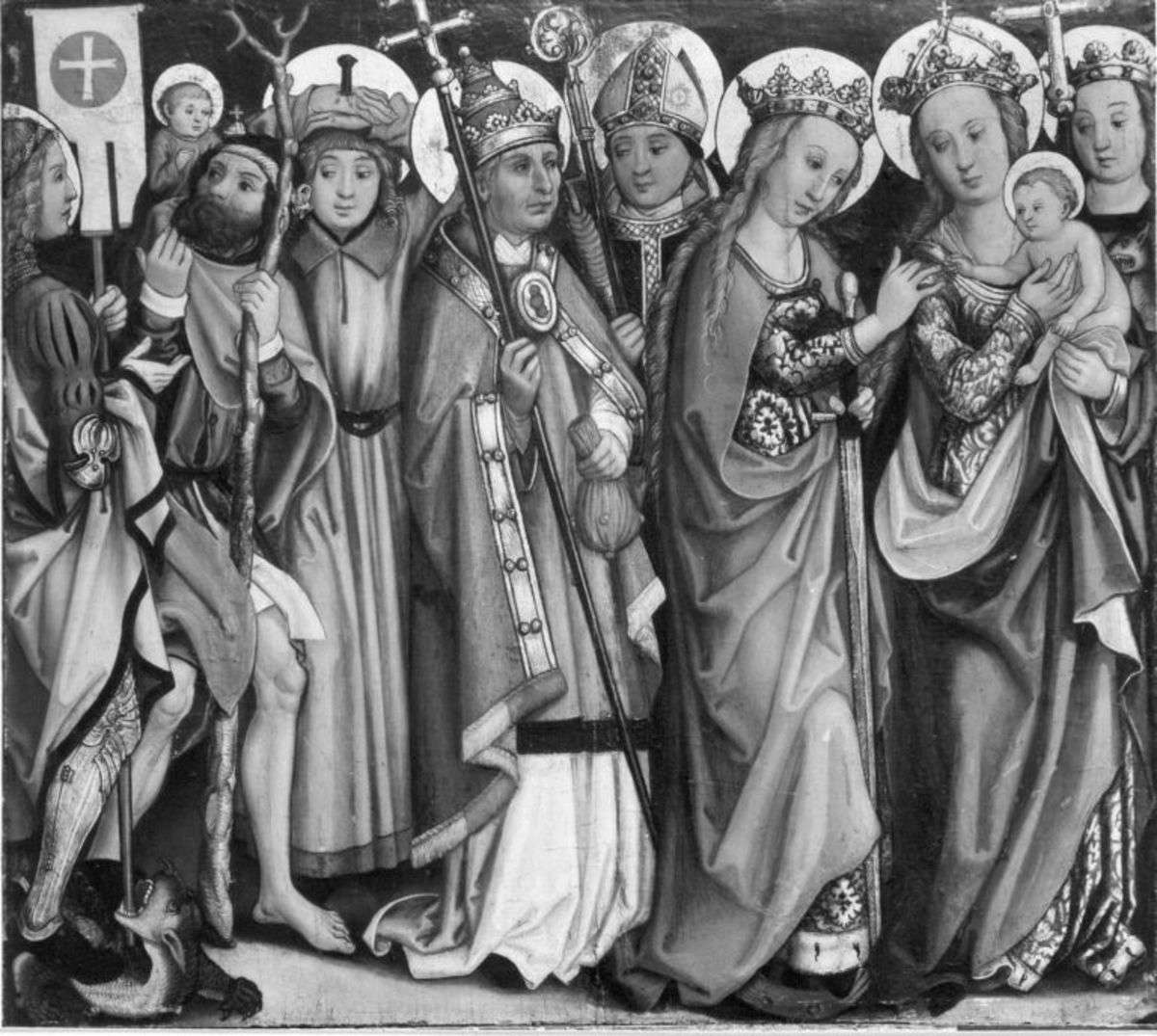 Maria mit den Nothelfern