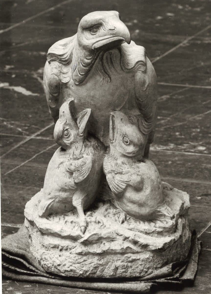 Adler mit Jungen ("Einst - empor")