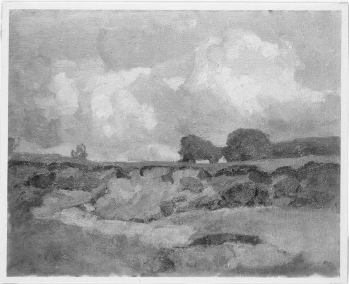 Landschaft mit Sandgrube