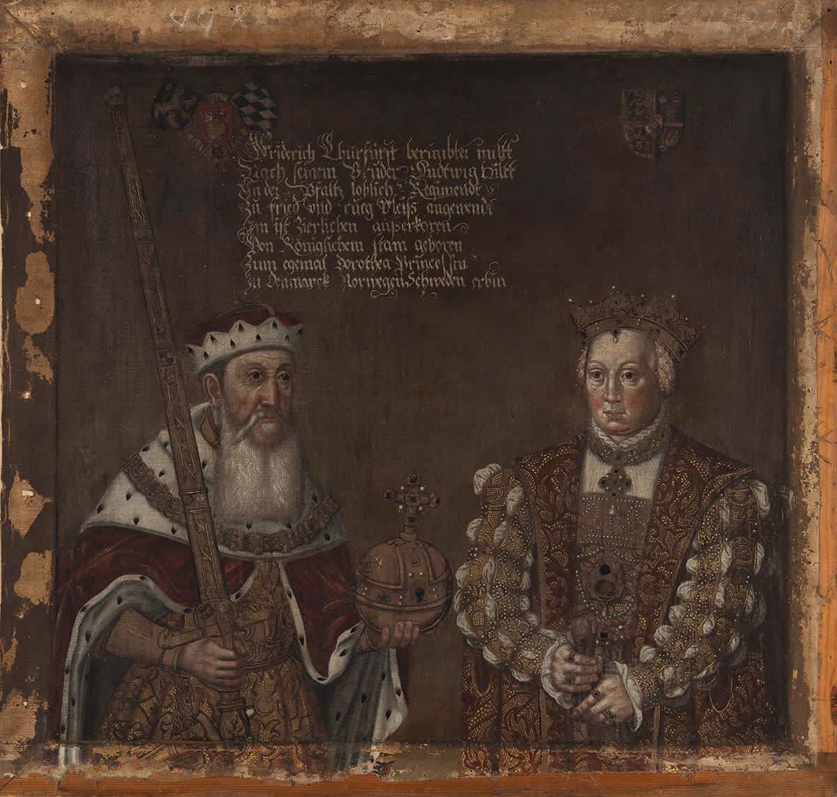 Friedrich II. der Weise mit Gemahlin Dorothea