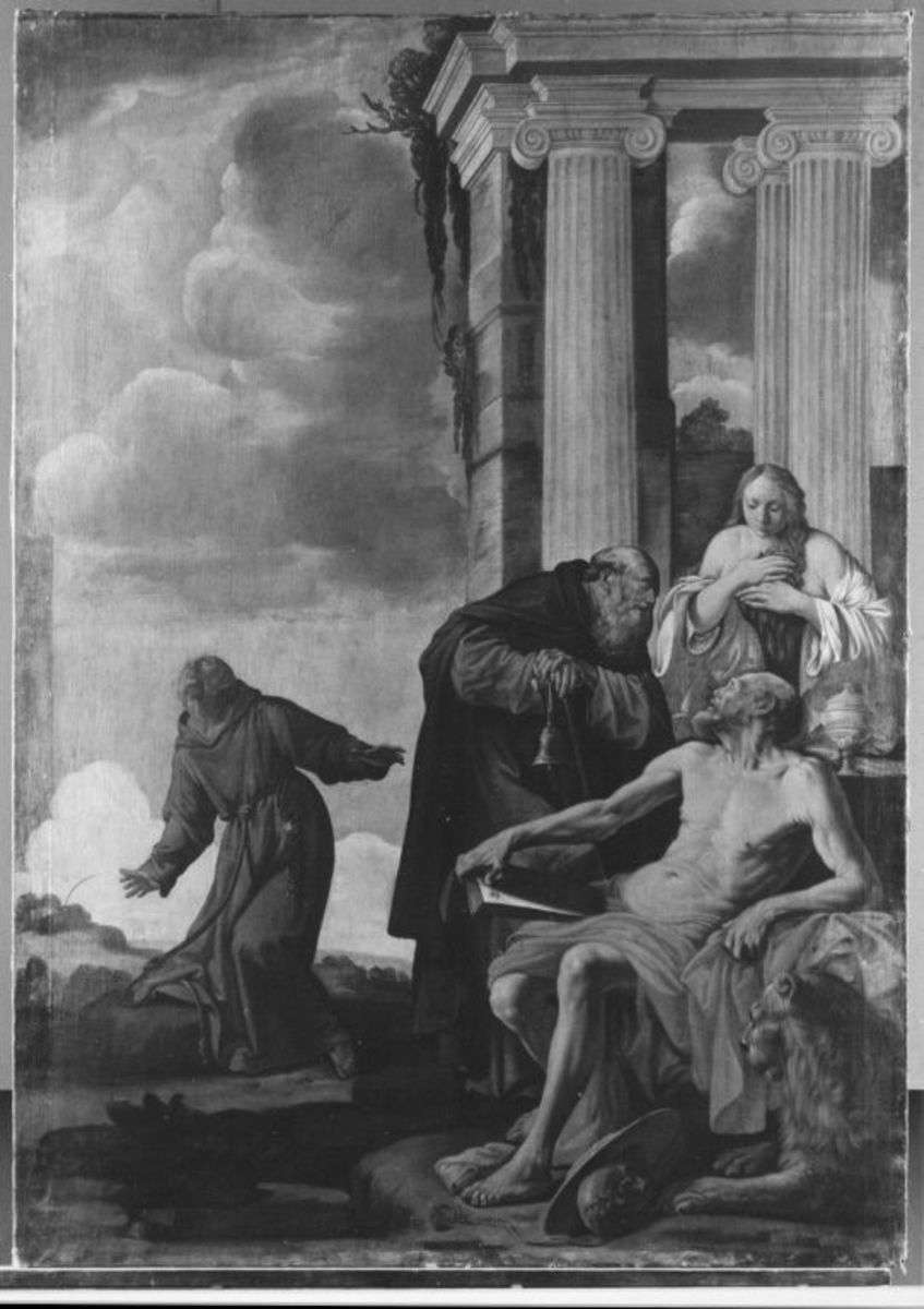 Die hll. Hieronymus, Maria Magdalena, Antonius und Franziskus