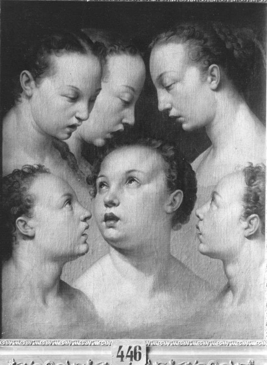 Weibliche Studienköpfe