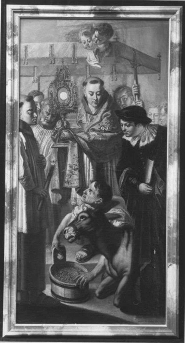 Der hl. Antonius von Padua mit dem Esel