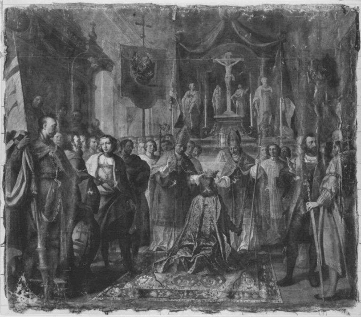 Herzog Otto III. von Bayern wird zum König von Ungarn gekrönt