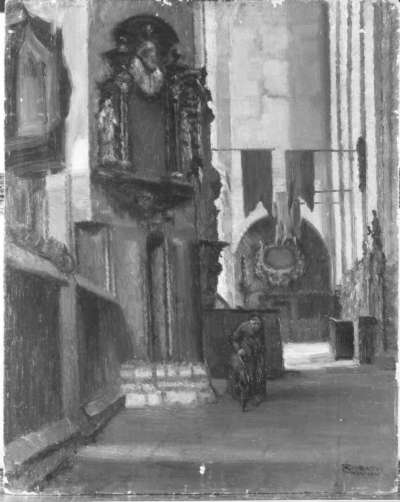 Inneres der Marienkirche in Danzig
