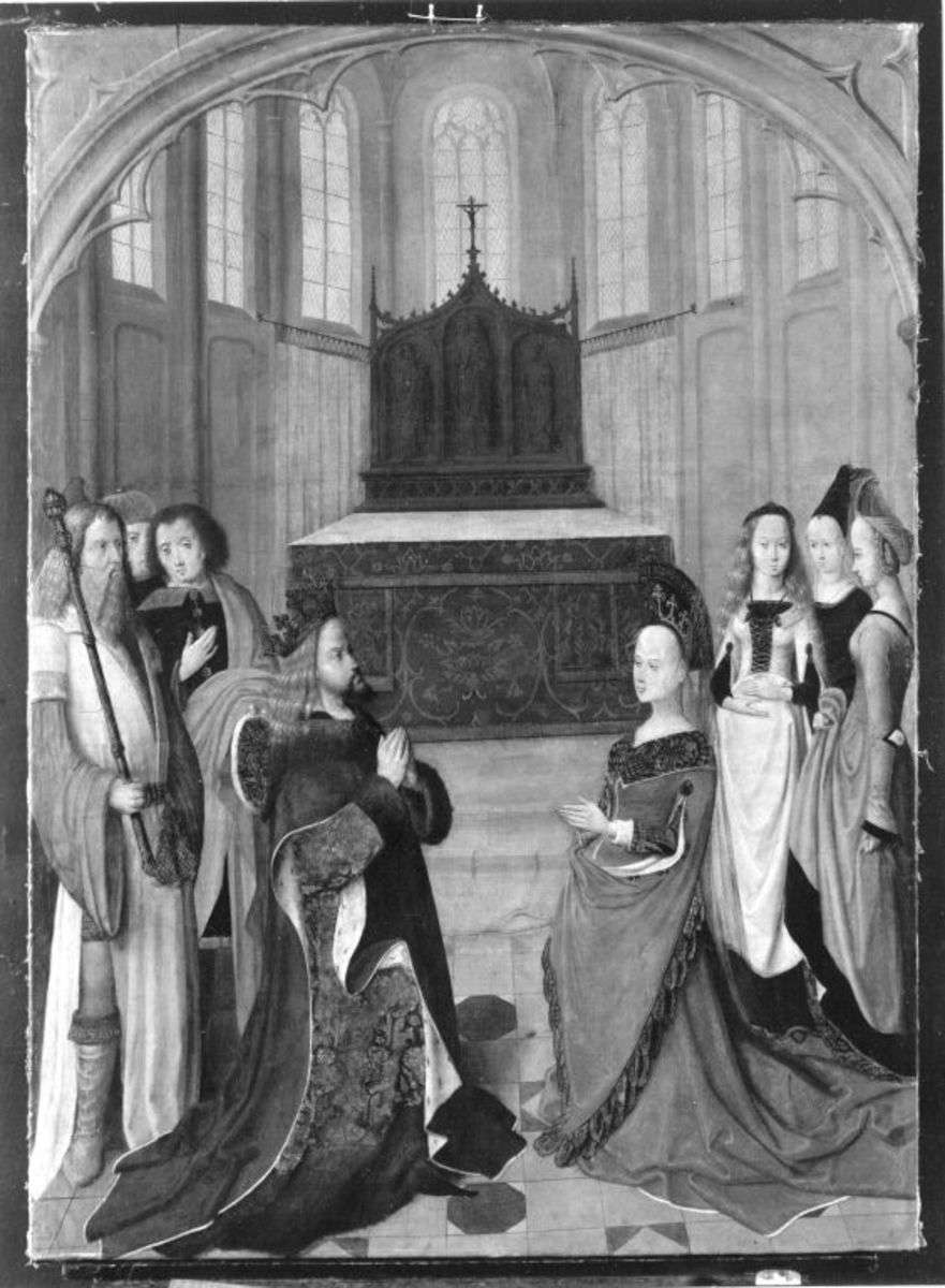 Bilderfolge der Ursulalegende: Gebet der Eltern der hl. Ursula