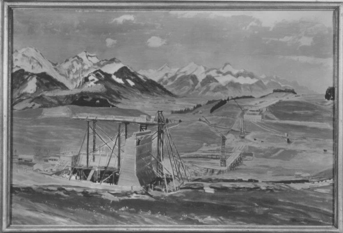 Brücke in den Bergen