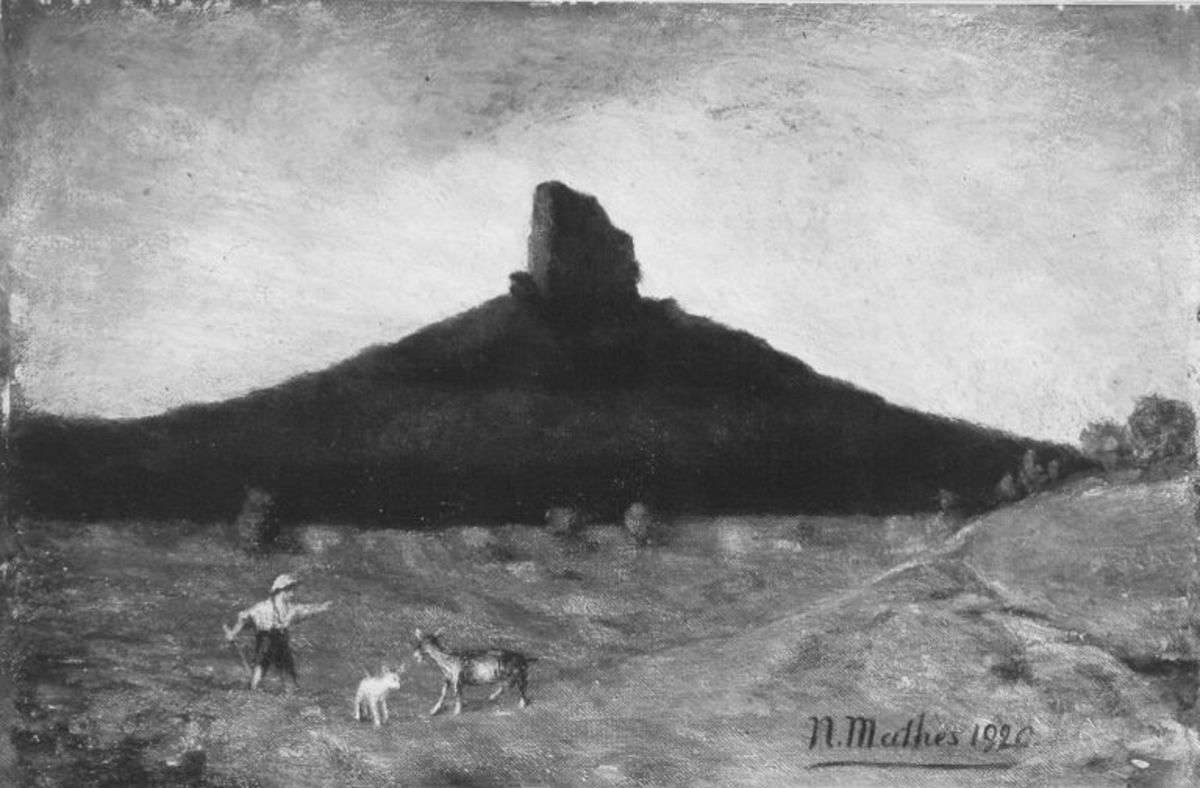 Der Asselstein bei Annweiler in der Pfalz