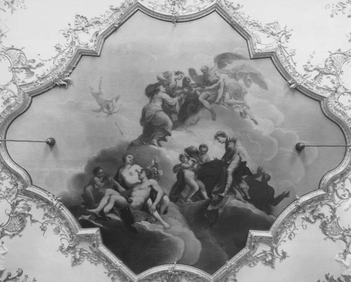 Allegorie des Herrscherlebens (Deckenbild)