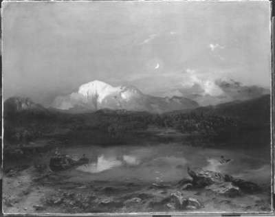 Der Hohe Göll mit dem Hintersee