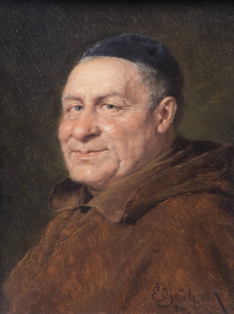 Brustbild eines Mönches