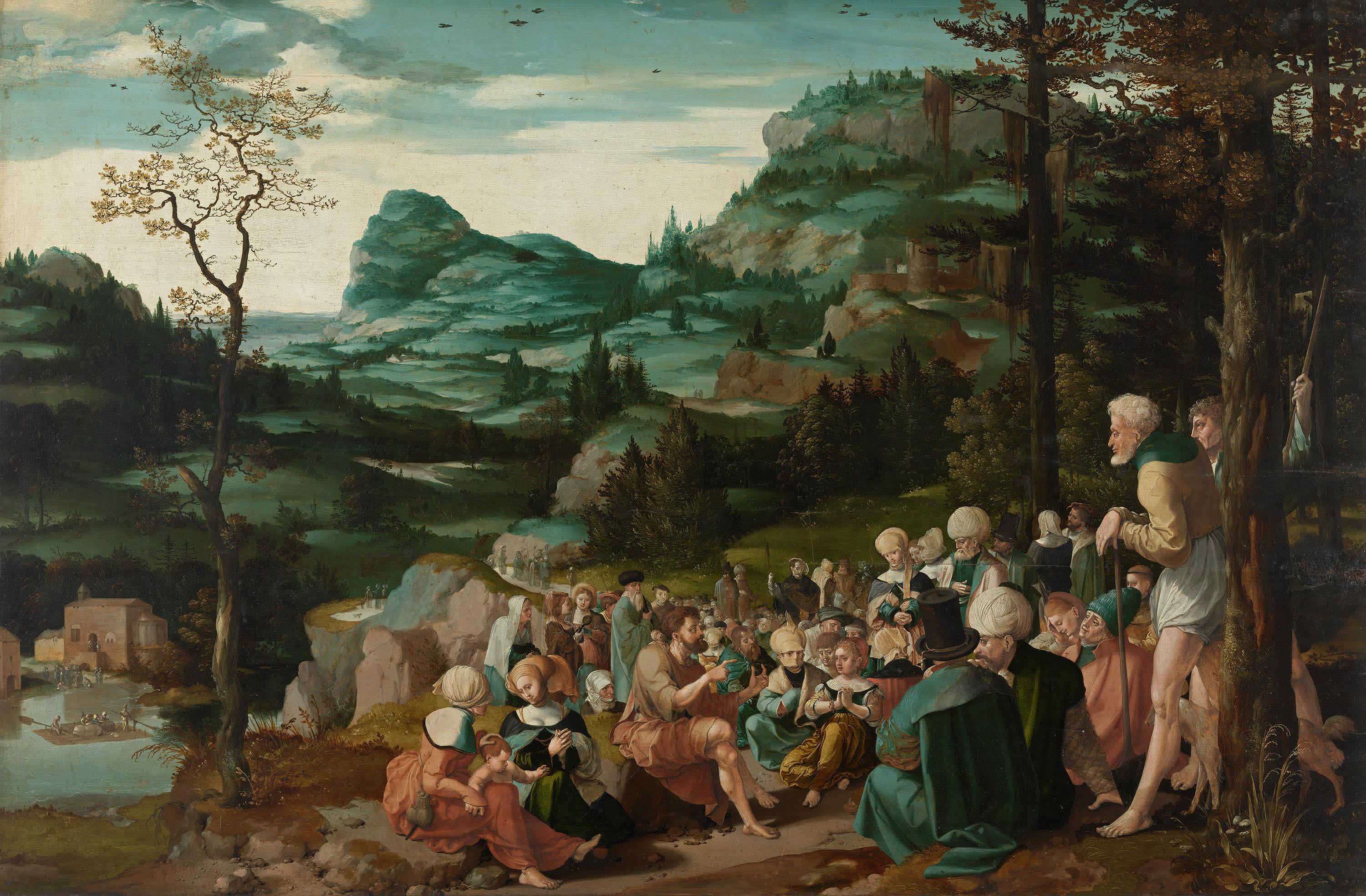 Die Predigt Johannes des Täufers in der Wüste