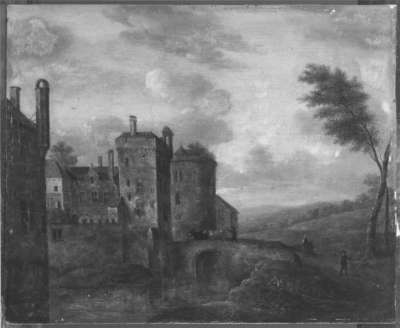 Landschaft mit Schloss